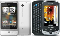 HTC Hero, Samsung Moment, Android 2.2