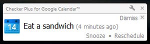 Google Calendar Notification