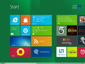 Windows 8 Metro interface