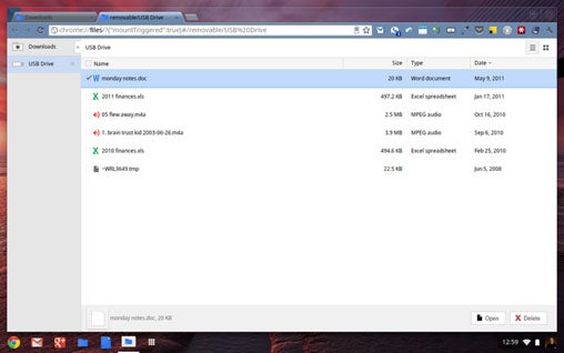 Chrome OS File Manager