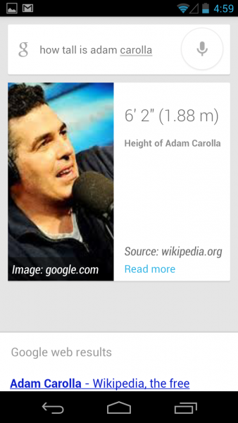 Android 4.1 Jelly Bean - Voice Search