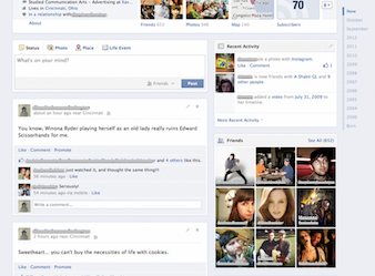 Facebook timeline
