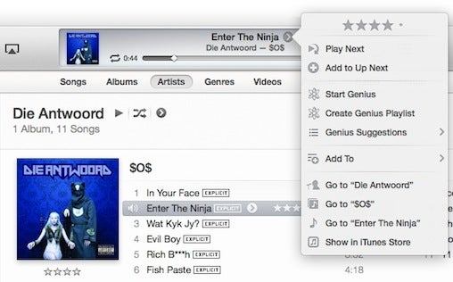 Apple iTunes 11 UpNext feature