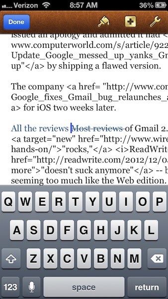 Pages now tracks changes
