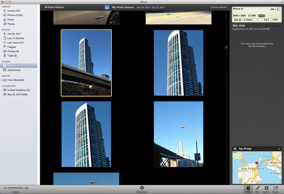 iPhoto '11 version for the Mac