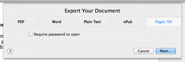 Missing features in iWork