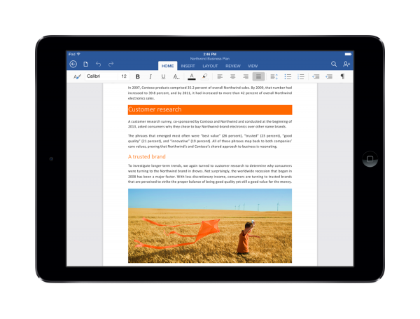 Quick guide to Office for iPad