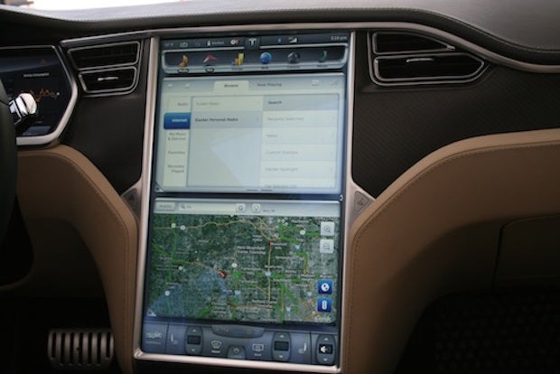Tesla instrument panel