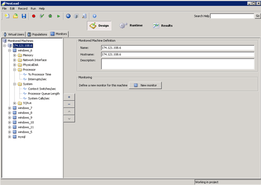 Setting up monitors for the Web application servers and MySQL database.