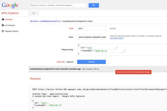 Google App Engine Mobile Backend