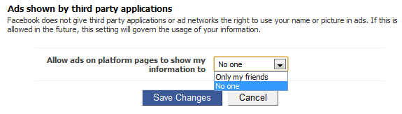 facebook social ads opt out