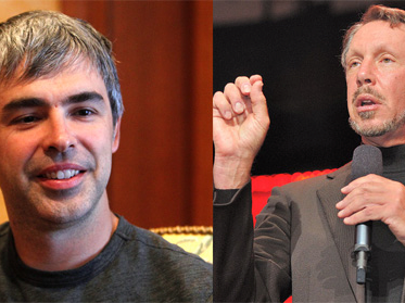 Larry Page and Larry Ellison