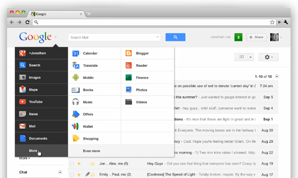new Google toolbar