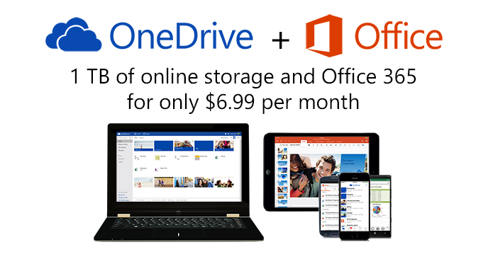 OneDrive 1 TB plus Microsoft Office 365
