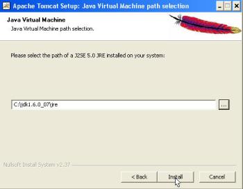 Selecting a Java JRE to run Tomcat
