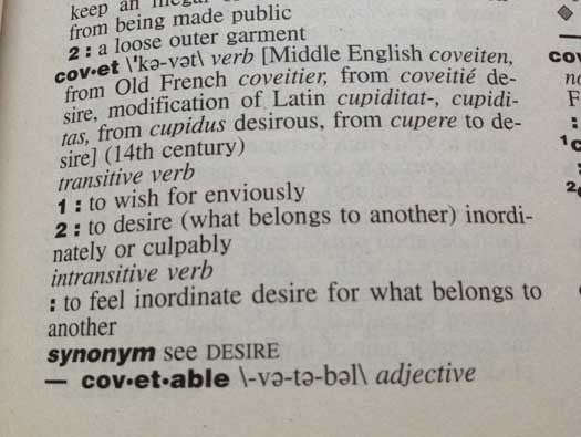 Definition of covet