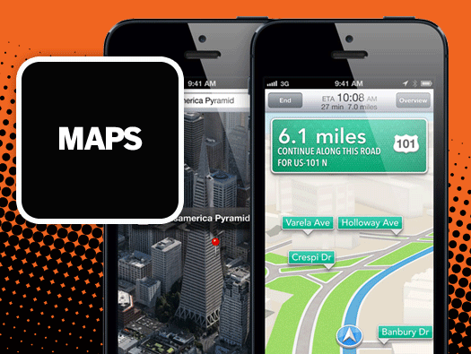 Maps, iPhone apps