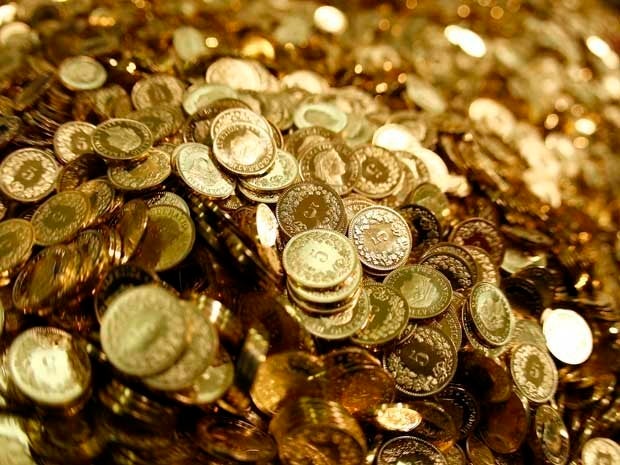 Picture of Swiss franc coins