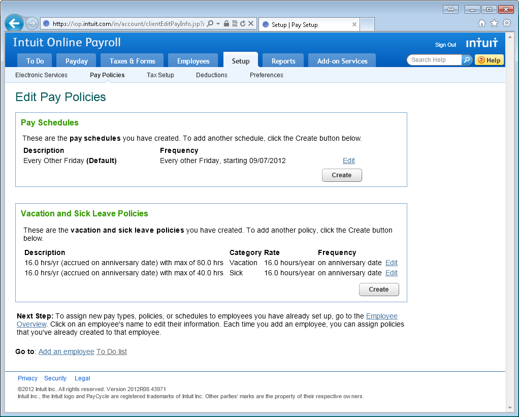 intuit paycheck log in