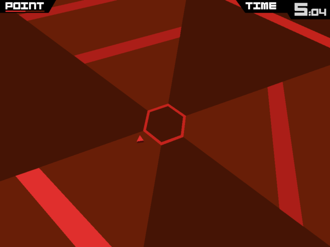 super hexagon game play