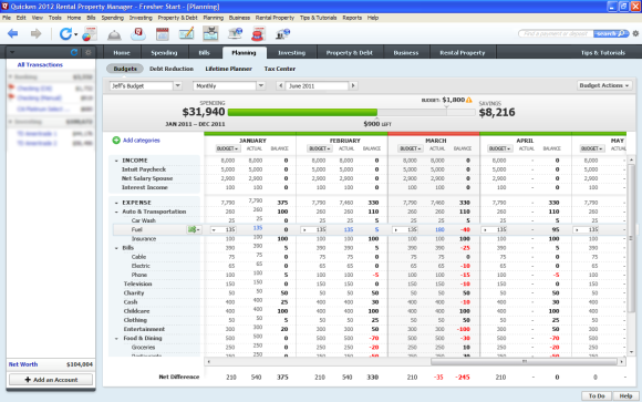 enter in property in quicken for mac 2017