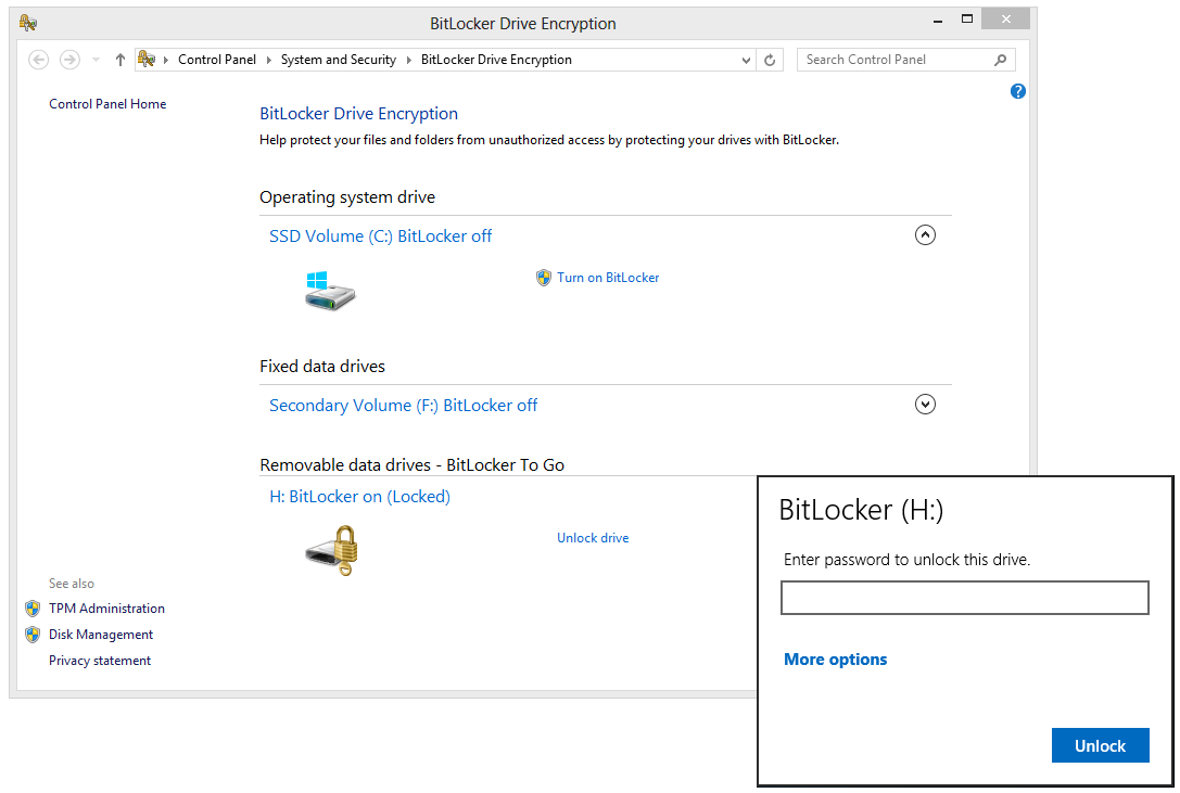 bitlocker drive encryption