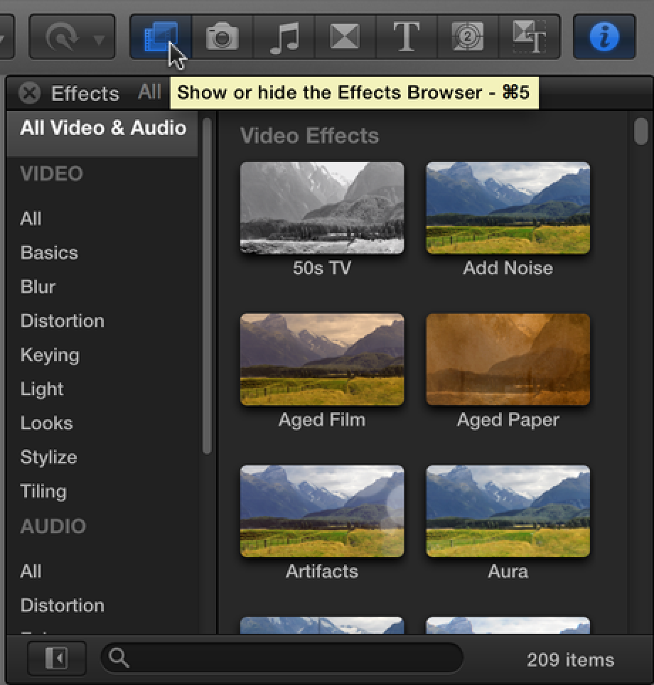 final cut pro for mac special effects