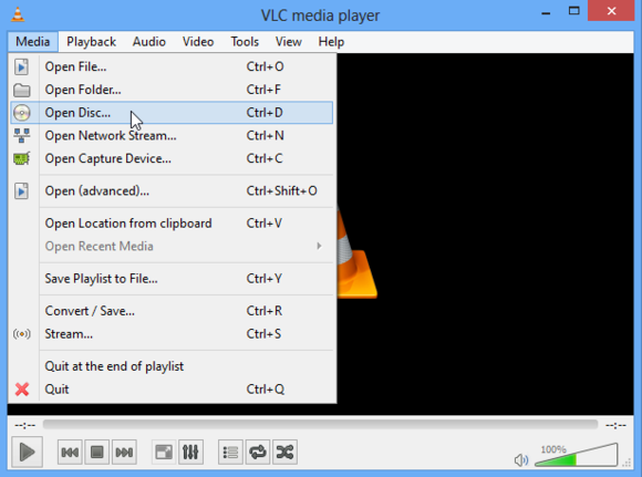 dvd vlc media player windows 8