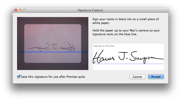 how to capture electronic signature on mac