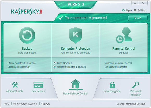 kaspersky pure total security 3.0