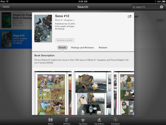 Comixology takes responsibility for not allowing explicit comic in iOS