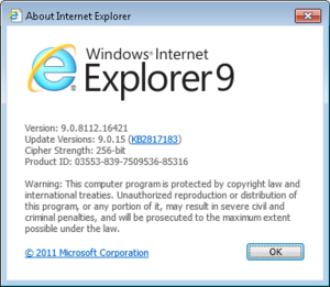 Internet warning microsoft Certificate errors: