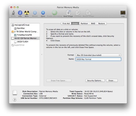 formatting hdd for mac without disk utility