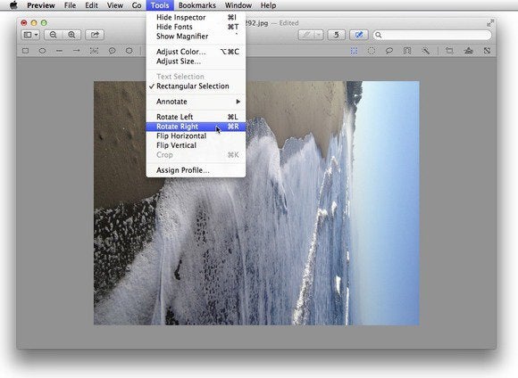 how to edit photos in preview