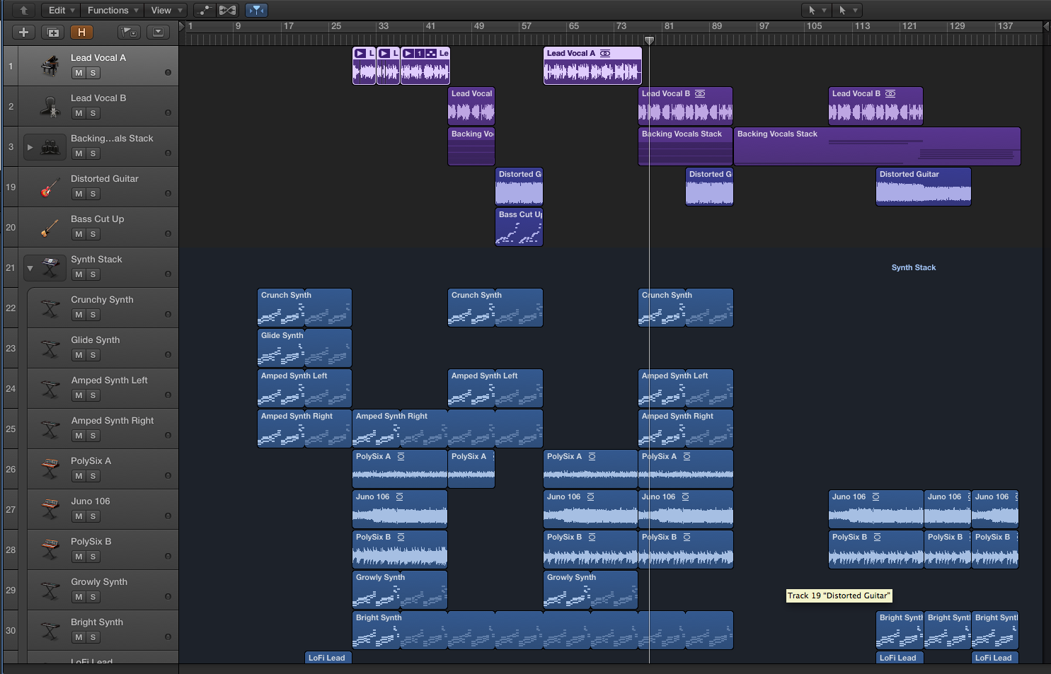 display master track logic x