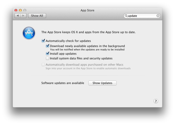 Auto updating apps