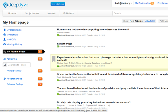 DeepDyve screenshot