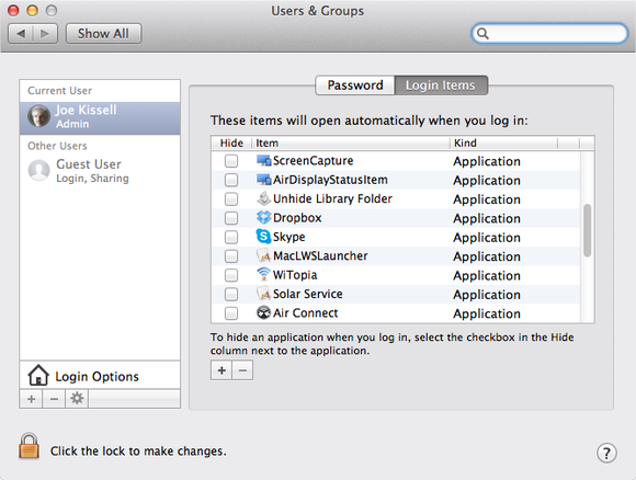 Image result for manage login items mac