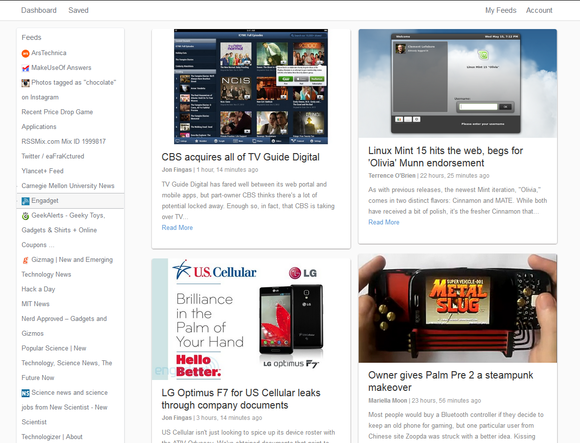 SyndiFeed grid view screenshot