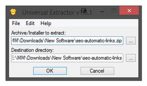 Universal Extractor screenshot