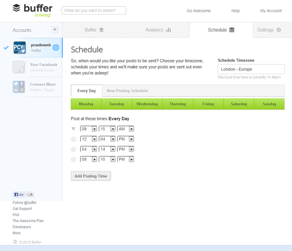 Buffer scheduler