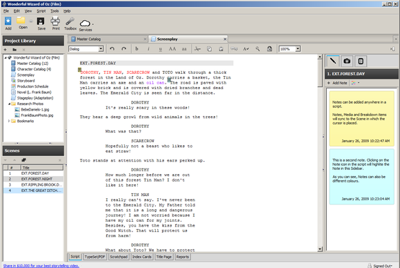 celtx screenwriting