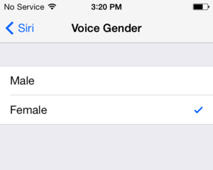 Change Siri's voice.