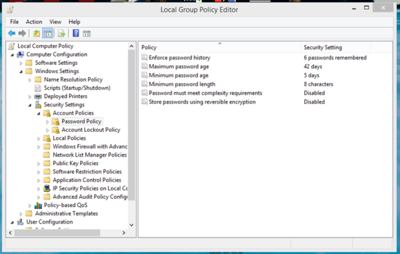 Local Group Policy Editor