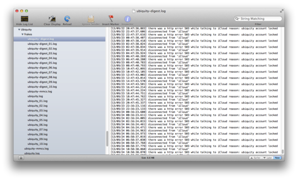 iCloud-sync errors in console