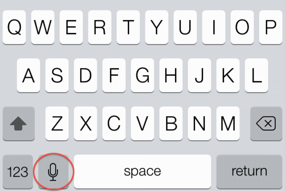 using voice to text on iphone
