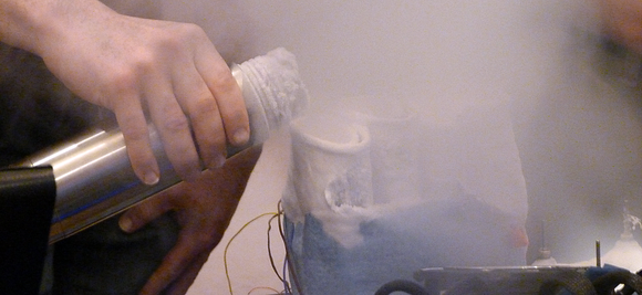 Overclocking with liquid nitrogen