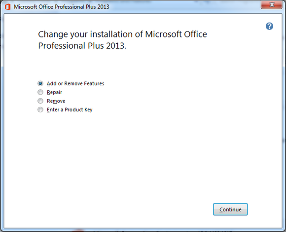 ms office change