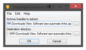 Universal Extractor screenshot