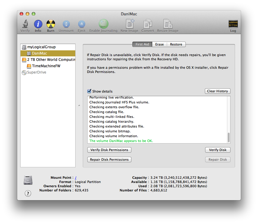 Update mac os x 10.5.8